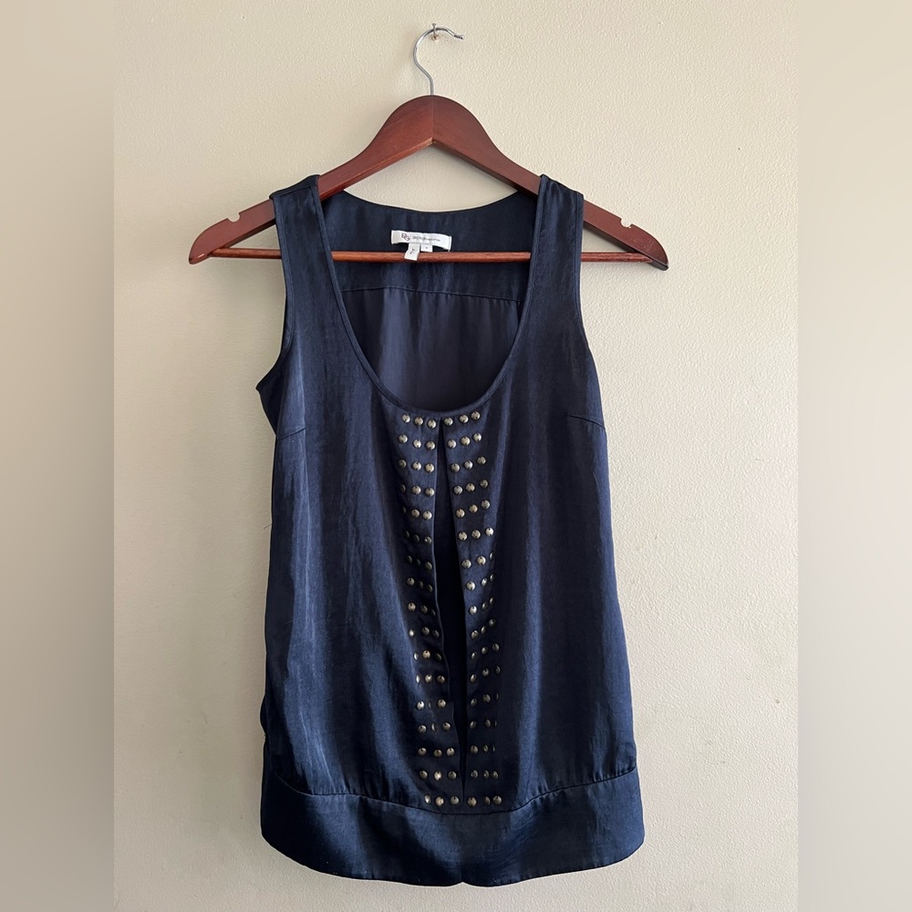 BCBGeneration Black Studded Tank Top - Picture 1 of 2